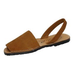 Menorquinas de Piel Sandali Serraje Cuero para Mujer modelo 969
