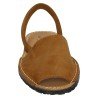 Menorquinas de Piel Sandali Serraje Cuero para Mujer modelo 969