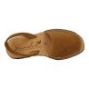 Menorquinas de Piel Sandali Serraje Cuero para Mujer modelo 969