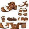 Sandalia de Piel Sandali Blancos para Mujer modelo M218-H6068