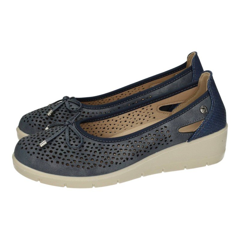 Manoletinas con Cuñ Mysoft Jeans para Mujer modelo 26M208