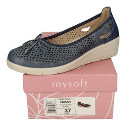 Manoletinas con Cuñ Mysoft Jeans para Mujer modelo 26M208