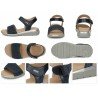 Sandalia Ajustable Mysoft Marino para Mujer modelo 25M001