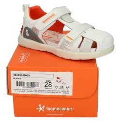 Sandalias de Piel Biomecanics Blancos para Niño modelo 262231-B050