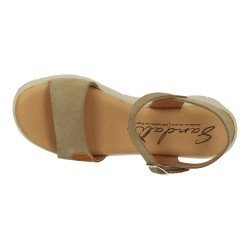 Sandalias de Piel Sandali Camel para Mujer modelo M726-T5272