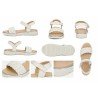 Sandalias Trenzada Bonino Blancos para Niña modelo S1062A