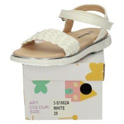 Sandalias Trenzada Bonino Blancos para Niña modelo S1062A