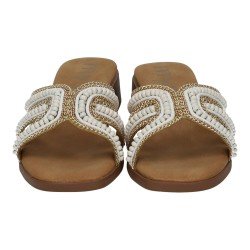 Sandalias Tacón Mysoft Blancos para Mujer modelo 26M180