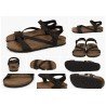 Sandalias de Piel Inter-Bios Moka para Mujer modelo 7219