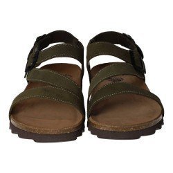Sandaias de Piel Inter-Bios Kaki para Hombre modelo 9557-Sm