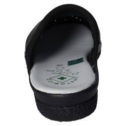 Zueco Piel Abierto Made In Spain Marino para Mujer modelo 4