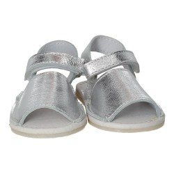 Menorquinas de Piel Whetis Plata para Niña modelo 1135