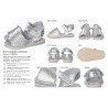 Menorquinas de Piel Whetis Plata para Niña modelo 1135
