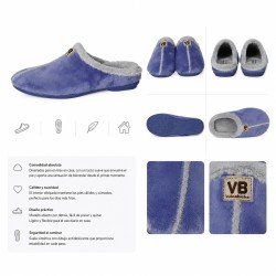 Chinela Suave Vulca-Bicha Azules para Mujer modelo 4311