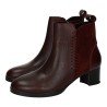 Botín de Piel 48 Horas Burdeos para Mujer modelo 625003/43
