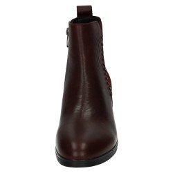 Botín de Piel 48 Horas Burdeos para Mujer modelo 625003/43