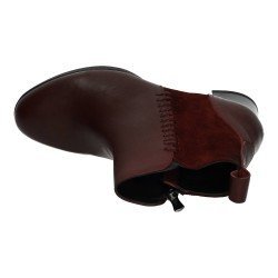 Botín de Piel 48 Horas Burdeos para Mujer modelo 625003/43
