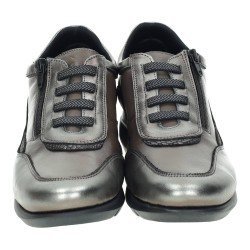Mocasín de Piel 48 Horas Grises para Mujer modelo 620701/55