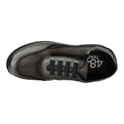 Mocasín de Piel 48 Horas Grises para Mujer modelo 620701/55
