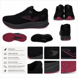 Deportiva Neon Joma Negros para Mujer modelo Rneolw2601