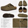 Zueco Destalonado Zapatop Kaki para Mujer modelo Y23-32