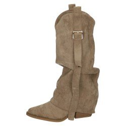 Bota Cowboy Zapatop Kaki para Mujer modelo Cls-621