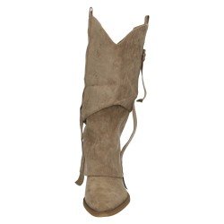 Bota Cowboy Zapatop Kaki para Mujer modelo Cls-621