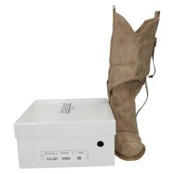 Bota Cowboy Zapatop Kaki para Mujer modelo Cls-621