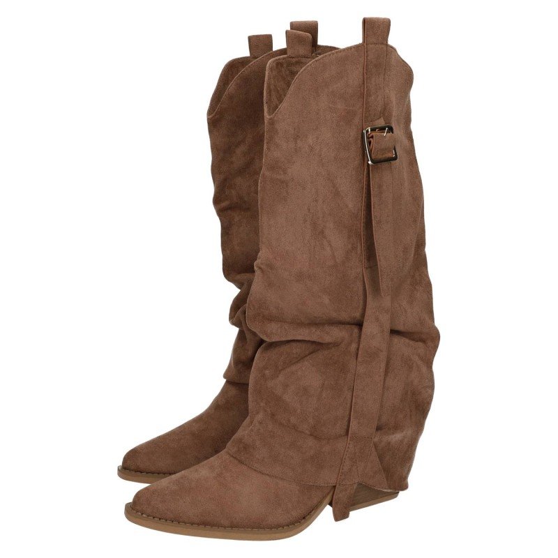 Bota Cowboy Zapatop Moka para Mujer modelo Cls-621