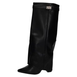 Bota Tacón Cubrebota Zapatop Negros para Mujer modelo W9B-X8555-02