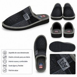 Zapatillas Trenzado Gema Garcia Grises para Hombre modelo 2402-17