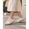 Sneakers Urbanas Made In Spain Blanco-Naranja para Mujer modelo A19