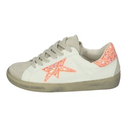 Sneakers Urbanas Made In Spain Blanco-Naranja para Mujer modelo A19
