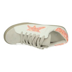 Sneakers Urbanas Made In Spain Blanco-Naranja para Mujer modelo A19