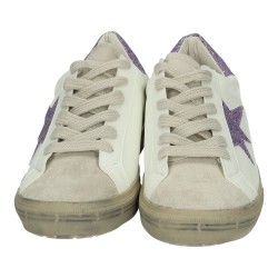 Sneakers Urbanas Made In Spain Blanco-Morado para Mujer modelo A19