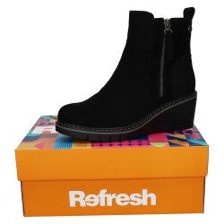 Botín Cuña Refresh Negros para Mujer modelo 176174