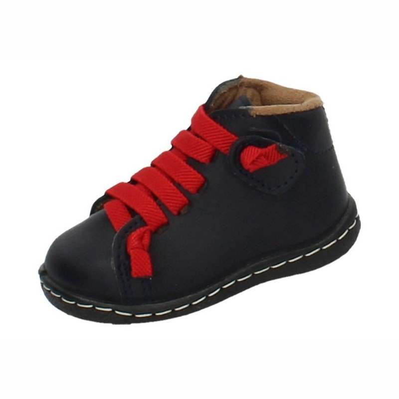 Botín Tobillero Piel D Heymar Marino para Niño modelo 8009