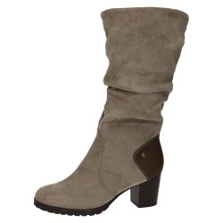 Bota Tacón Mysoft Taupe...