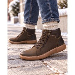 Botín de Piel 48 Horas Marrones para Mujer modelo 624601/10