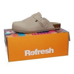 Zueco Hebilla Refresh Beige para Mujer modelo 172870