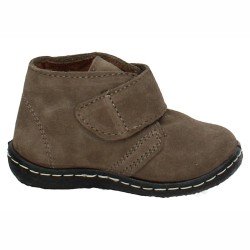 Botita Serraje Taupe D Heymar Taupe para Niño modelo 8081