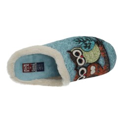 Zapatilla Búhos Gema Garcia Azules para Mujer modelo 7200-19