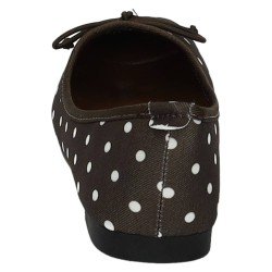Manoletina Lunares Zapatop Marrones para Mujer modelo H8-1535M