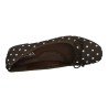 Manoletina Lunares Zapatop Marrones para Mujer modelo H8-1535M
