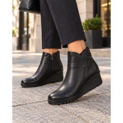 Botín de Piel 48 Horas Negros para Mujer modelo 625502/01