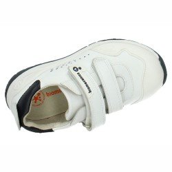 Deportivas de Piel Biomecanics Blanco-Azul para Niño modelo 182195