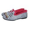 Zapatilla Perrito C Vulca-Bicha Grises para Mujer modelo 1359 Cerrado