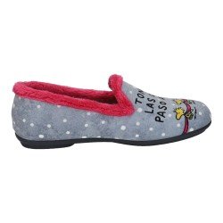 Zapatilla Perrito C Vulca-Bicha Grises para Mujer modelo 1359 Cerrado