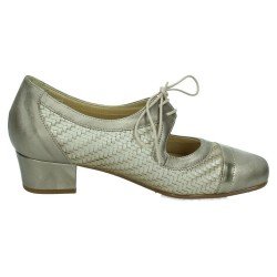 Zapato Cordon Piel Doctor Cutillas Oro para Señora modelo 81172