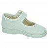 Sandalias Blancas Pulidines Blancos para Niña modelo 955/F